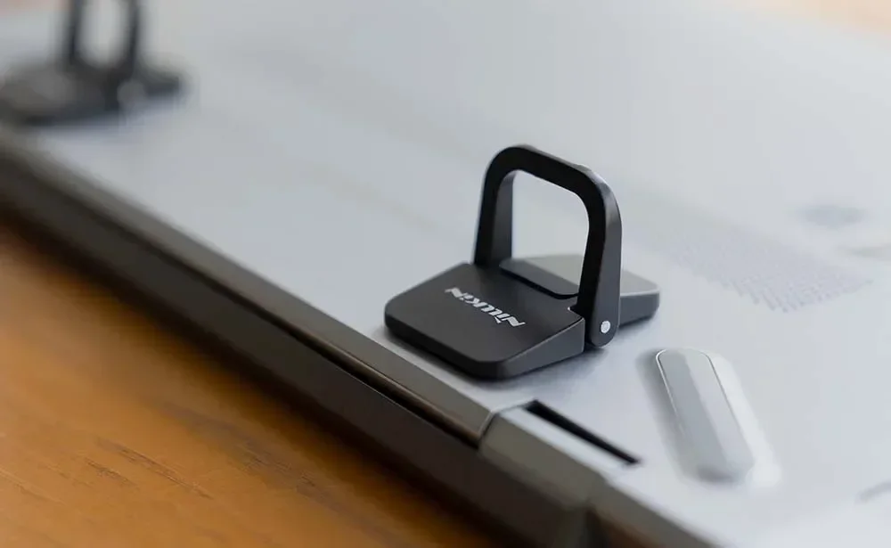 NILLKIN 접이식 노트북 범용 휴대용 스탠드, 조절 가능한 아연 합금 태블릿 스탠드, 노트북 태블릿 방열용, 세트당 2 개