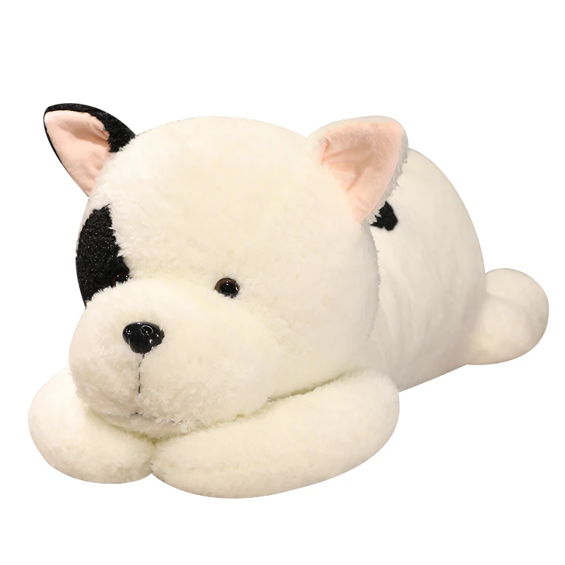 90cm Lying French Bull Dog Plush Pillow Toy Cute Stuffed Animals Puppy Plushies Doll Cushion Soft Long Sleeping Pillows Toys
