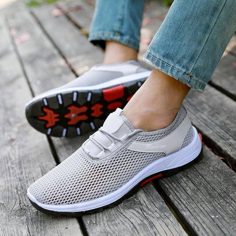 

Men Shoes Autumn Soft Loafers Lazy Shoes Lightweight Cheap Mesh Casual Shoes Sneakers Tenis Masculino Zapatillas Hombre SY6-124