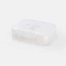 Compact Portable Pill Case with 6 Compartments (White)