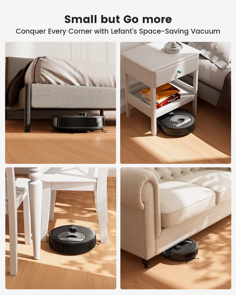 Lefant M330 Pro M330S ロボット掃除機とモップのコンボ、5000Pa、dTOF