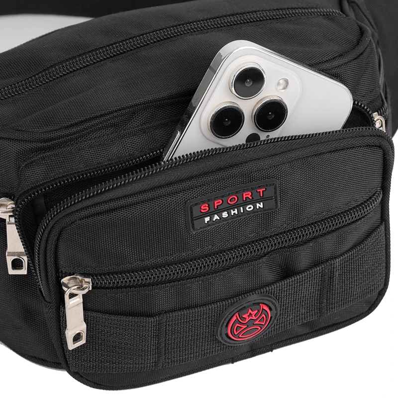 Multi Pocket practical waist bag outdoor leisure multi-layer storage Single Shoulder Messenger Bag sports running chest bag