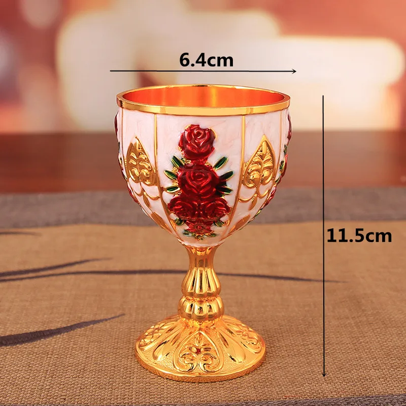 кружка 120ML Pure Brass Wine Glass Classical Wine Cup Handmade Small Goblet  Home Bar Party Copper Wine Glass Mug Pattern Random - AliExpress