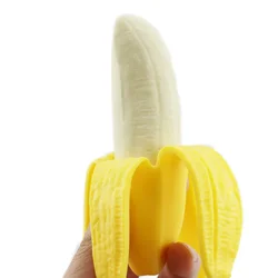 Squishy Simulated Banana Squishies Slow Rising Cute Fruit Soft Squeeze Toy Sweet Scent Stress Relief Funny for Kids Gift 13*6CM