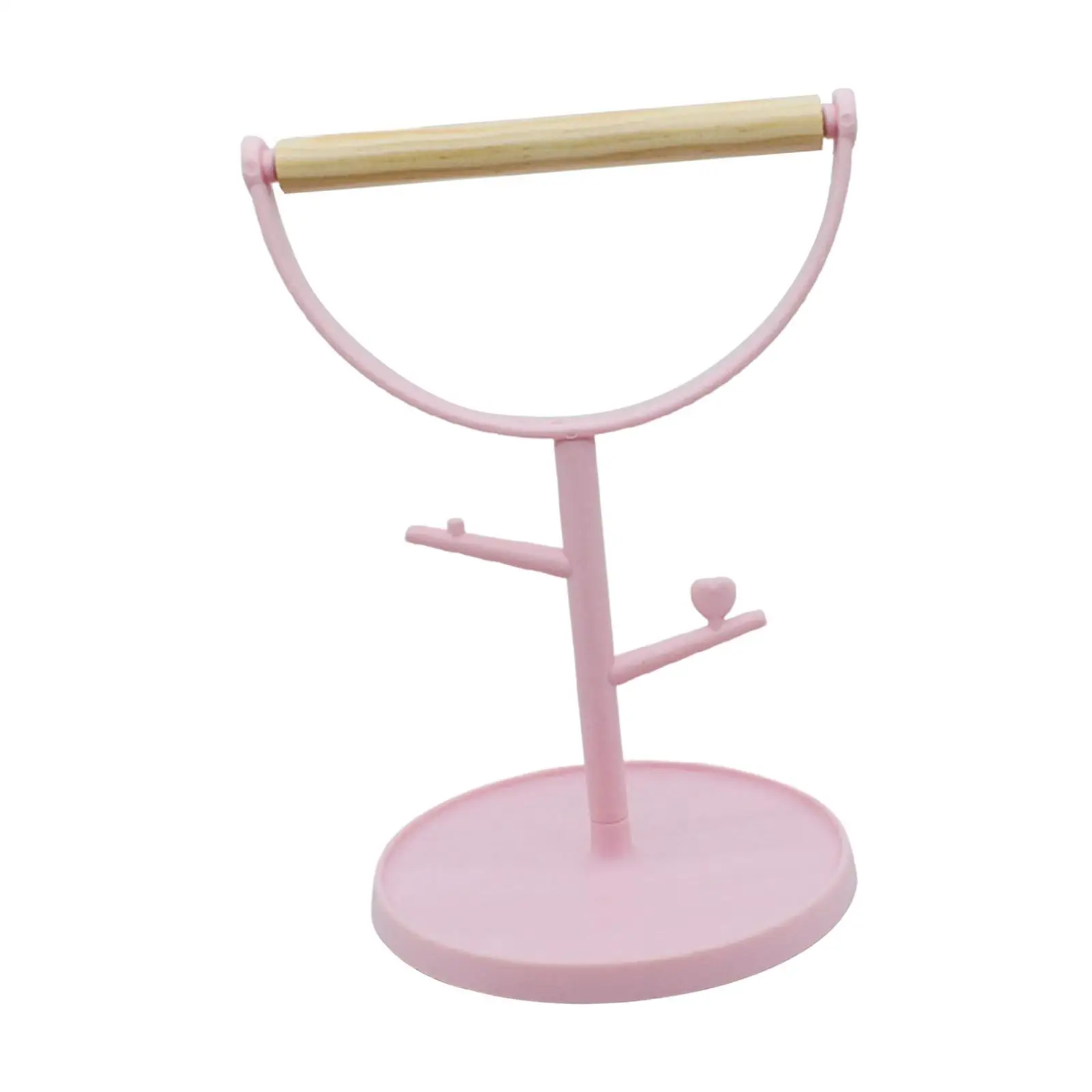 Wood Parrot Bird Perch Training Stand for Conures Small Medium Parrots