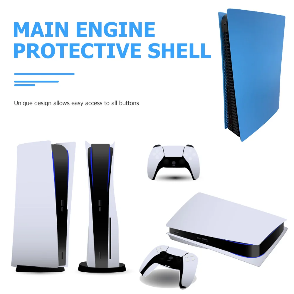 O escudo de proteção de alça é adequado para PS5, alça de jogo PS5  revestimento rígido shell PS5 dividido colorido revestimento protetor shell  capa (Dourado)