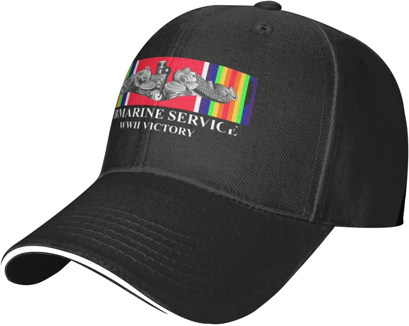 

Submarine Service Silver Dolphins World War Two Veteran Trucker Hat, Baseball Cap Dad Hats Navy Military Caps for Men Wom