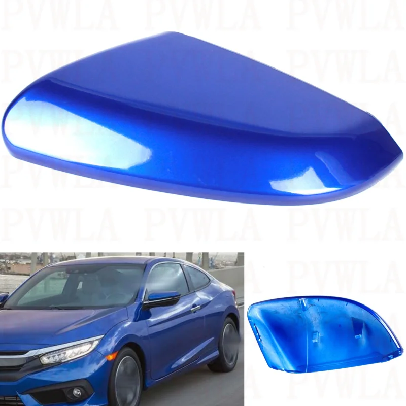 

Left Side Bule Painted Mirror Housing Cover Cap For Honda US Version Civic 2016 2017 2018 2019 2020 2021