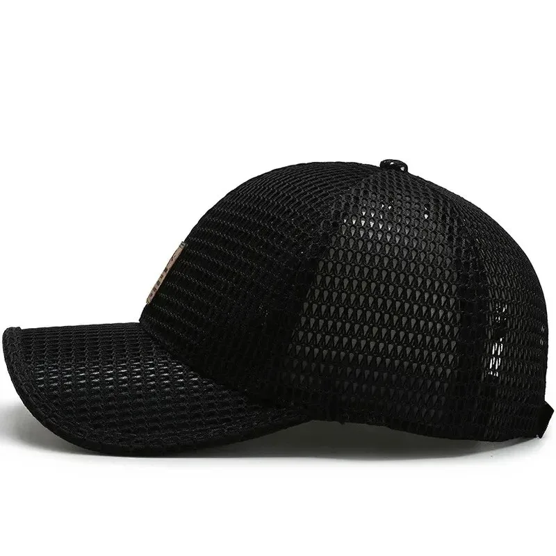 Baseball Cap Men Summer Breathable Full Net Shade Fishing Cap Outdoor Leisure Sports