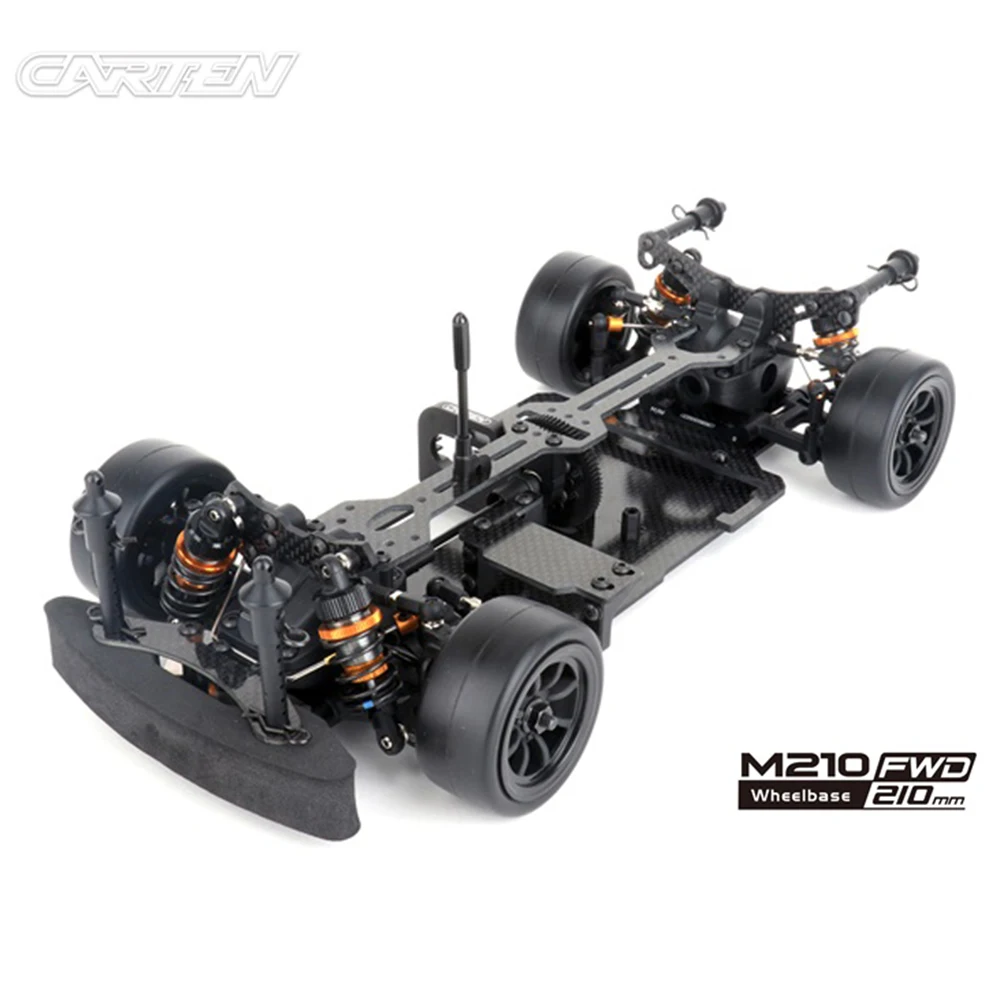 CARTEN M210 FWD Wheelbase 210mm 225mm 239mm 1/10 RC Electric Remote Control Touring Car KIT Version Frame Adult Children's Toys 2