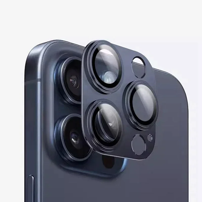 Premium Metal Lens Ring Protector with Glass Guard - Universal Fit