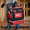 Milwaukee 48-22-8315 PACKOUT 15" Tote 31 Pockets Zipper Style Hand Tools Spare Parts Storage Kit Durable Suitcase 6