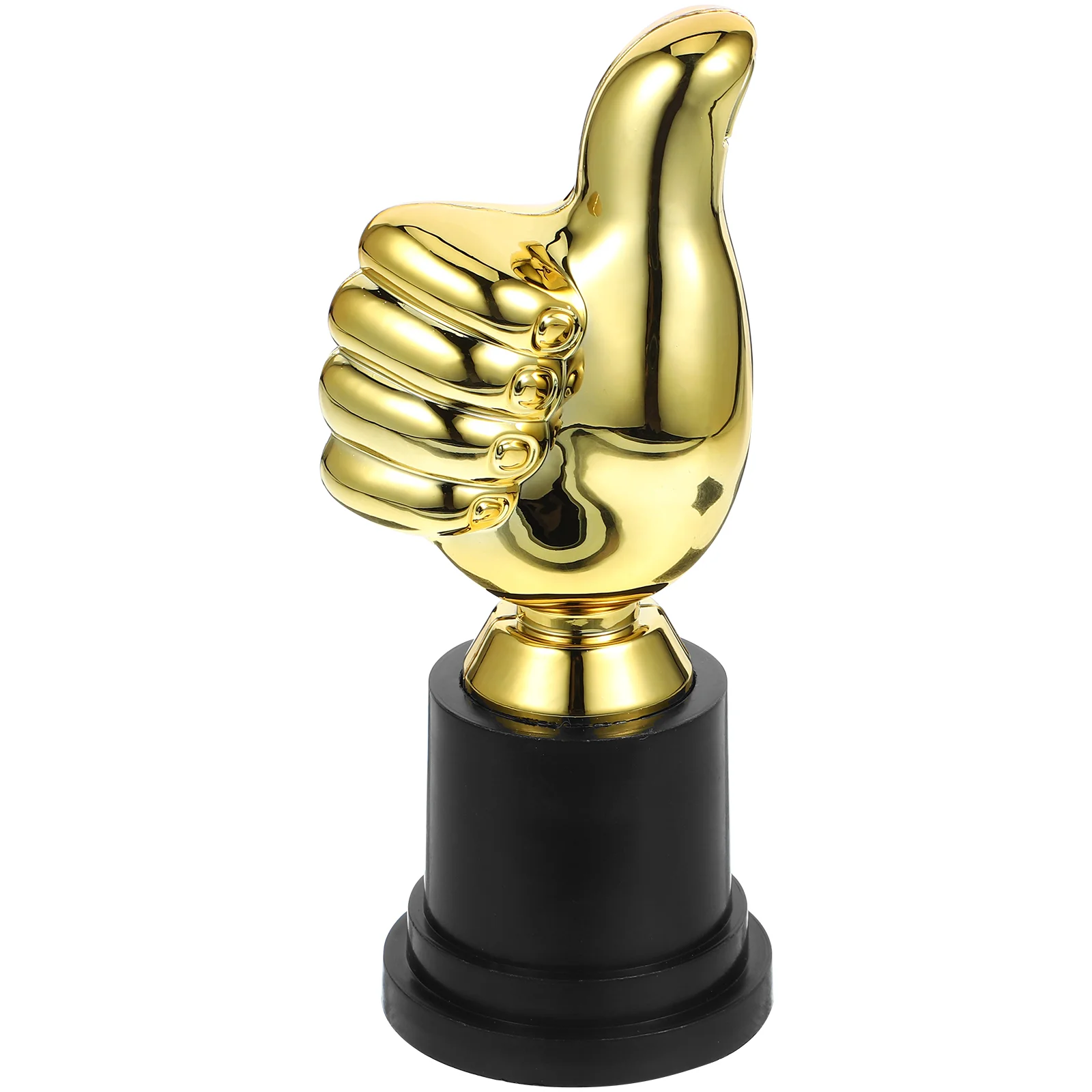 

2 Pcs Basketball Decor Trophy Gifts Kids Party Award Trophies Plastic Gold Funny for Adults Student
