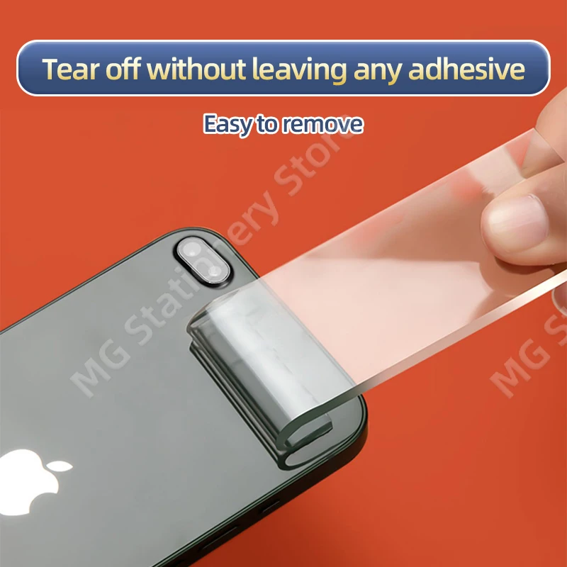 M&G Nano Double Sided Tape Transparent Reusable Waterproof Adhesive Tapes Cleanable Kitchen Bathroom Supplies Household Use