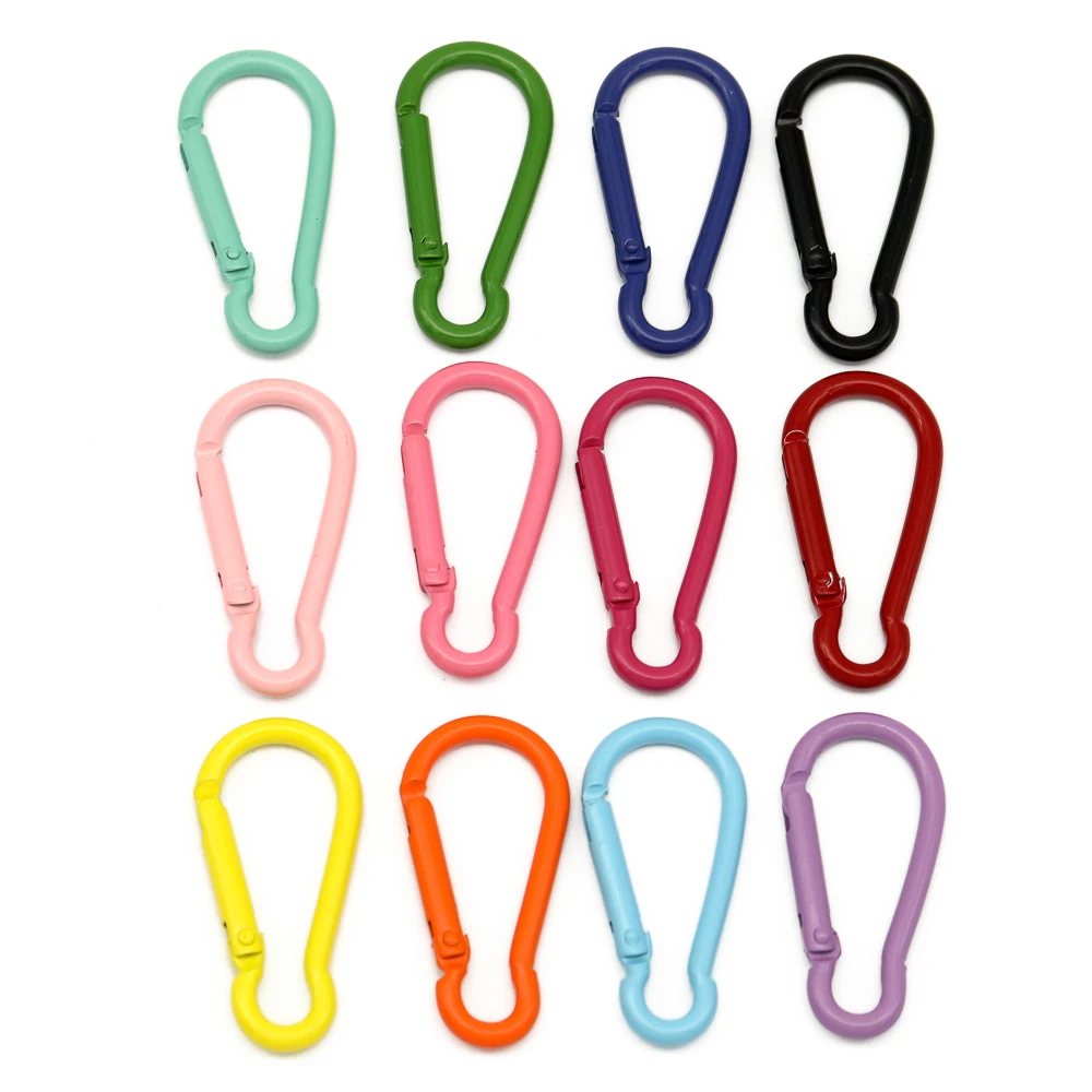 

10/pcs Carabiner Keychain Outdoor Camping Climbing Hiking D-ring Snap Clip Lock Buckle Hooks Sportfishing Buckle Keychain Tool