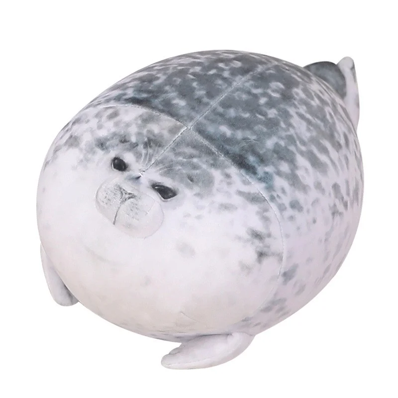 Chubby seal pillow Simulated Cute Seal Doll Aquarium Popular Pillow Aquarium Plush Toy  Home entertainment and office gift 5