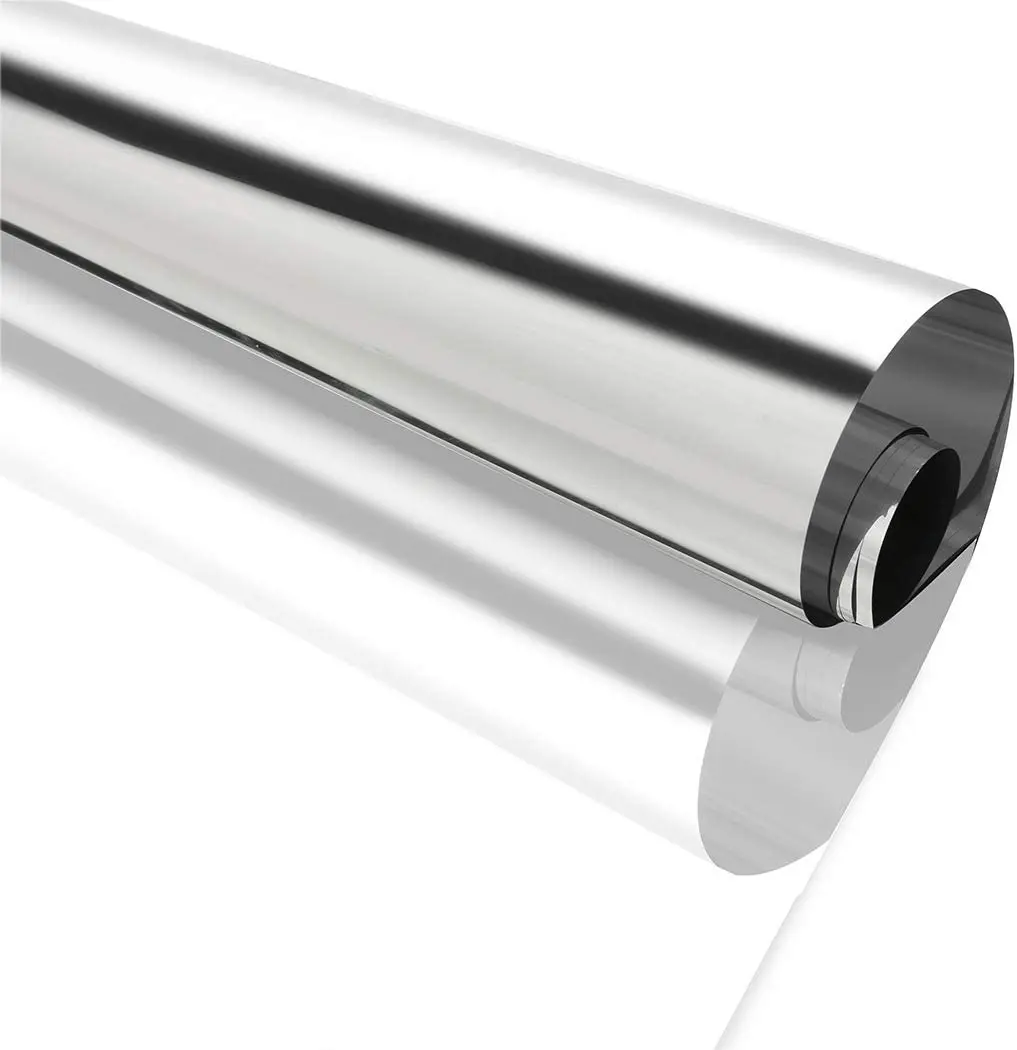 Privacy Window Film One Way Mirror Self Adhesive Reflective Window Tint Anti UV Heat Control for Home Office