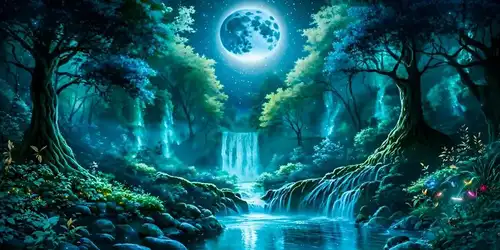 Moon Mountain Waterfall Scenery Large Size Diy Diamond Painting Landscape Full Drill Mosaic Embroidery Pictures 200x100cm - Image 12