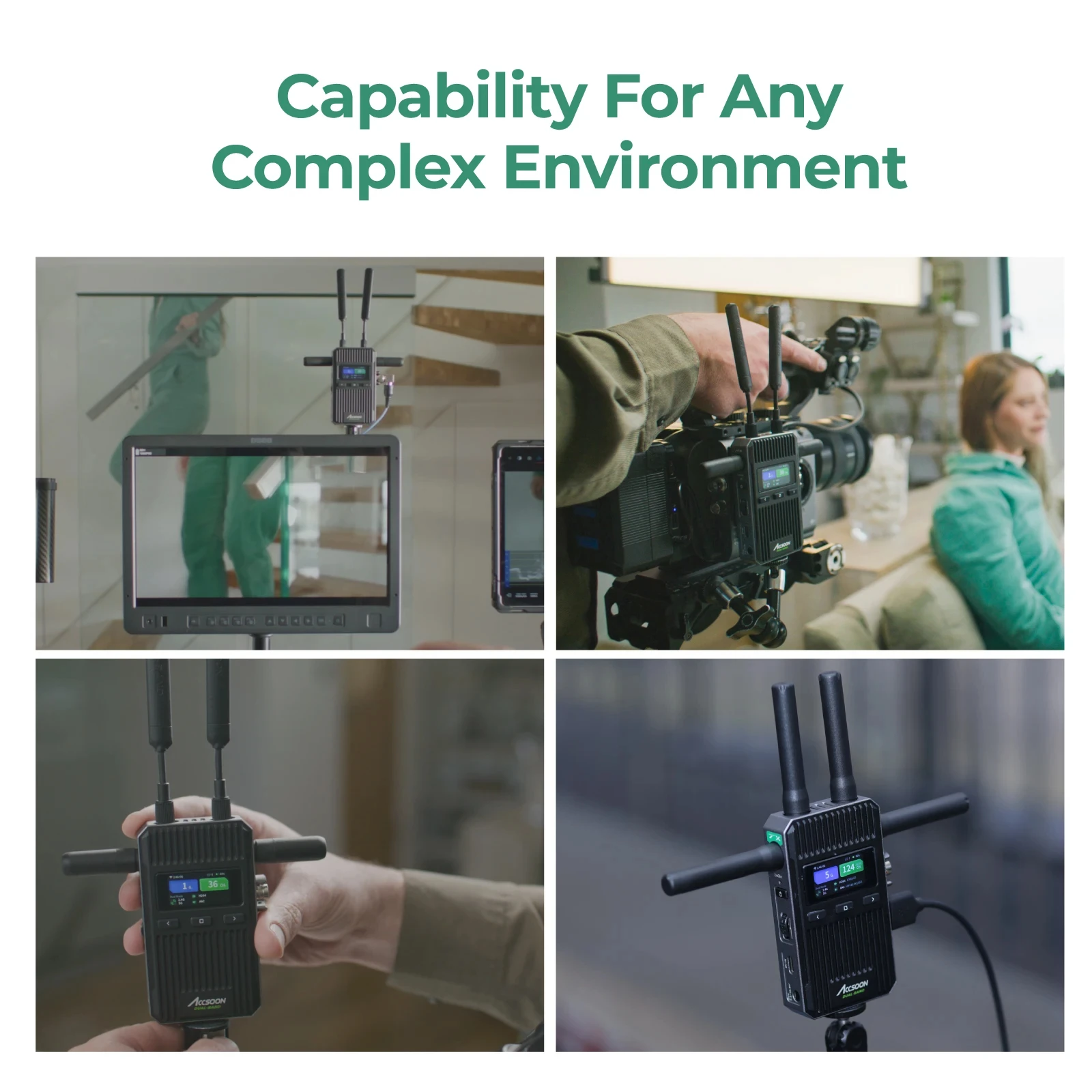 Accsoon CineView 2 SDI Wireless Video Transmission System Dual-Band SDI HDMI 150
