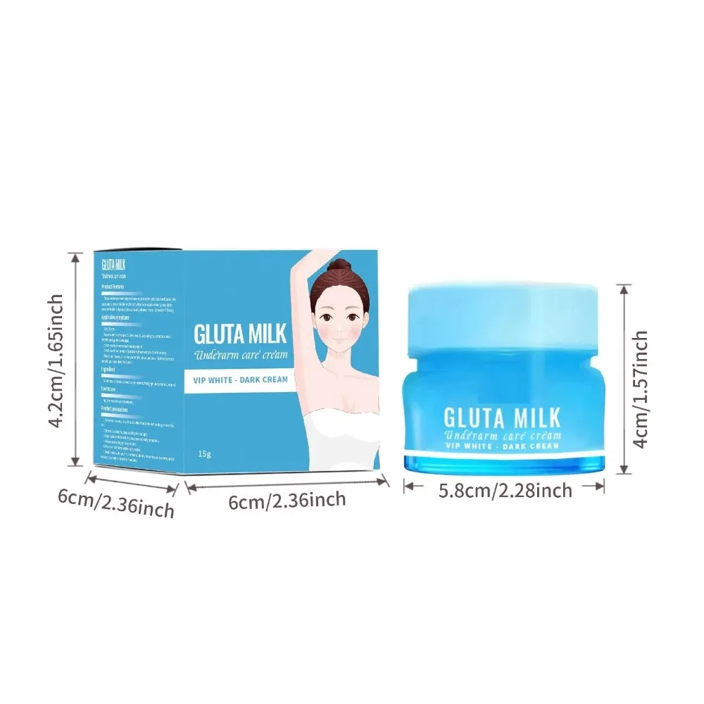 15g Underarm Whitening Cream Moisturizing Body Moisturizing Melanin Brighten Lighten Butt Knee Private Parts Dark Skin Care