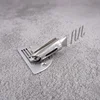 1PC Industrial Walking Foot Sewing Machine Wrapping Presser Foot, Thick Material Pull Barrel Four Folds Tape Binder Attachment 3