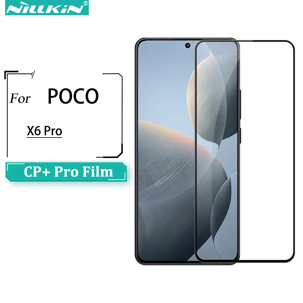 

Nillkin For Xiaomi POCO X6 Pro 5G Tempered Glass CP+PRO Anti-Explosion Fully Screen Protector For Xiaomi POCO X6 5G Glass Film