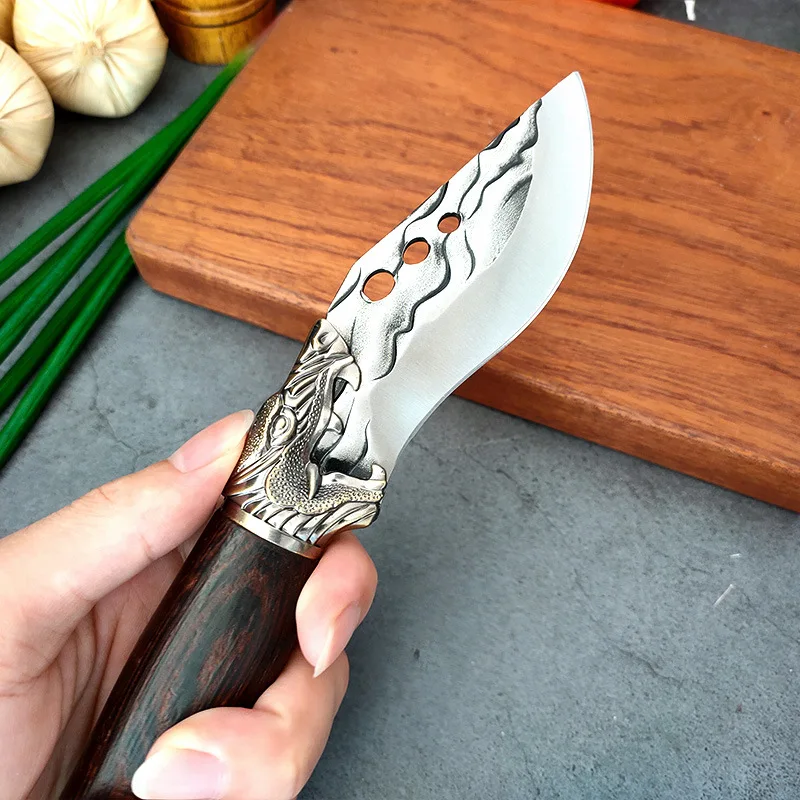 Forged Kitchen Chef Knife 5Cr15Mov Stainless Steel Fish Fruit Meat Boning Peeling Knife Professional Butcher Cleaver Cover
