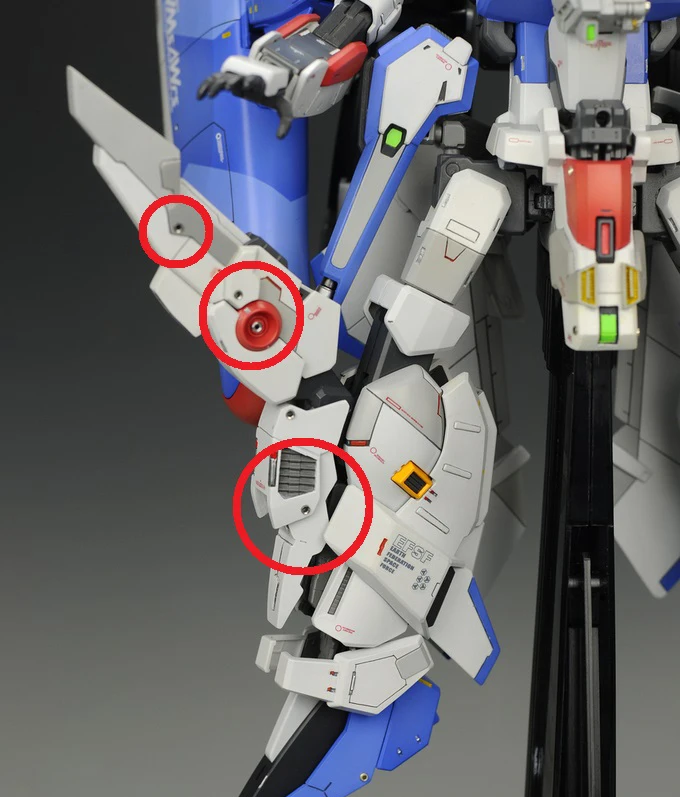 Model HD 1.6-3.0mm modyfikuje metalową złączkę HG MG pancerz