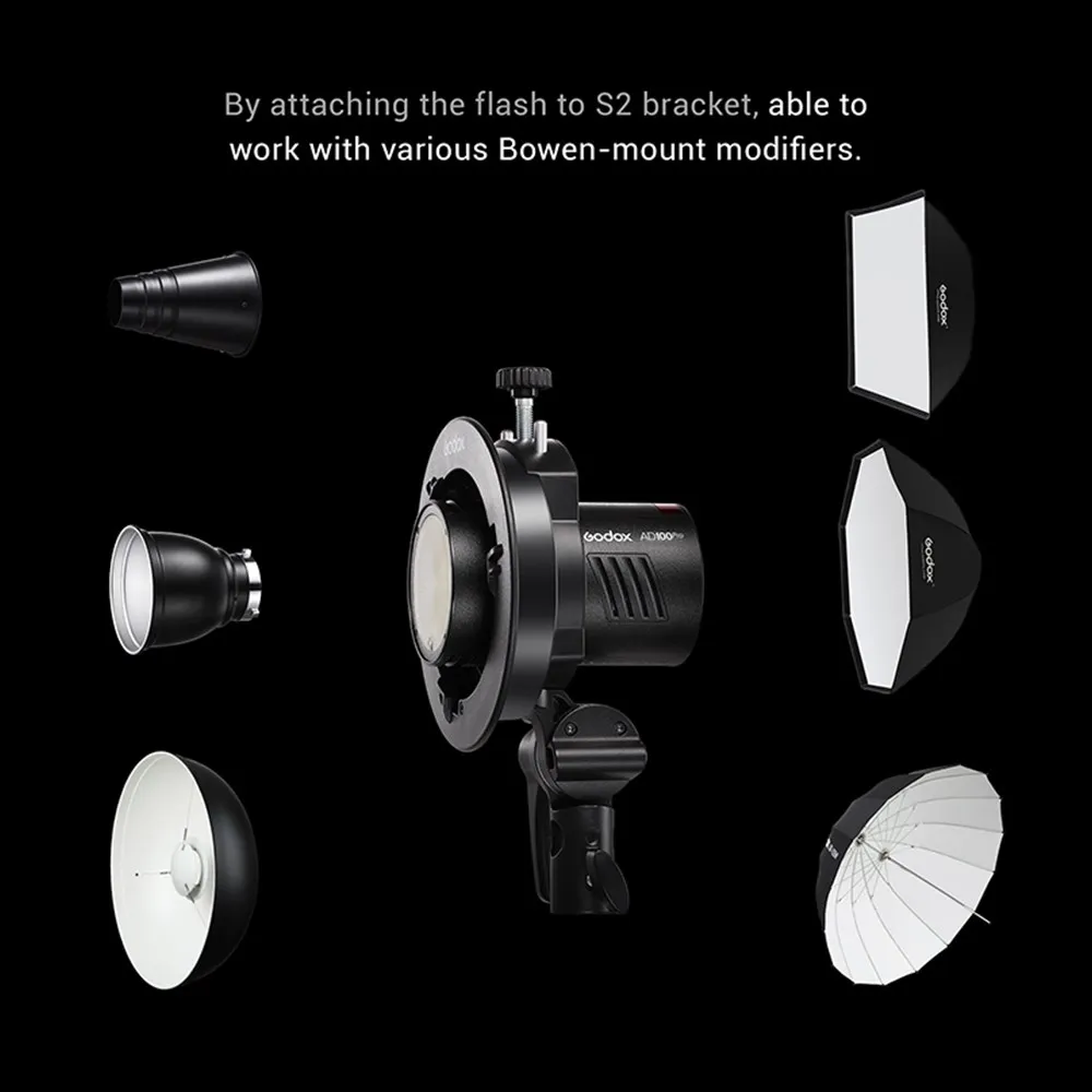 Godox AD100Pro AD100 PRO TTL HSS 100W Outdoor Flash Speedlight 2.4G Wireless Pocket Flash For Sony Nikon Canon Fujifilm PK AD200 on camera flash camera flash