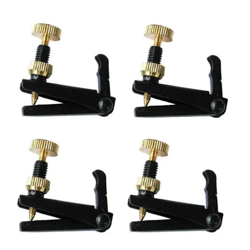 Violin Fine Tuner Adjuster Copper Nickel Alloy For 3/4 4/4 Size Violin Accessories 4pcs Violin Tuner
