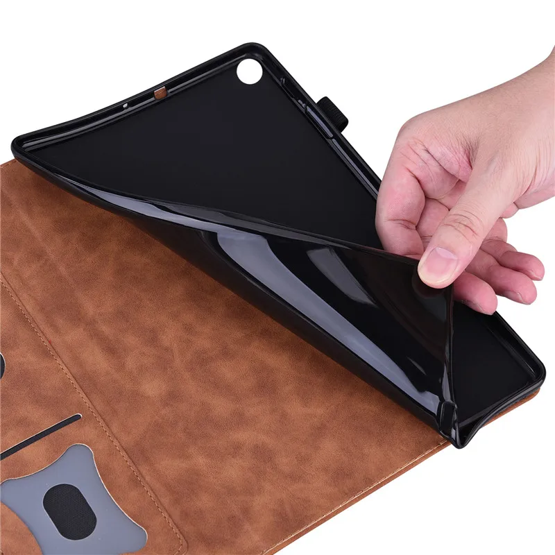 Carteira Luxuosa do Couro do Plutônio para a Aba da Galáxia de Samsung Tampa Tabuleta Funda sm X210 X215 X216 11 a9 Mais - Imagem 2