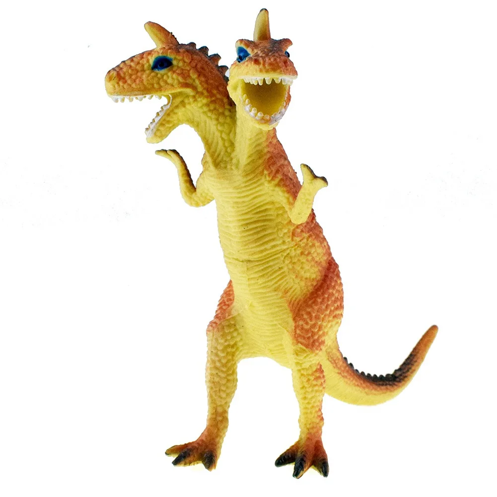 Juguete de simulación de dinosaurio de plástico Jurassic Play, modelo de dinosaurio monstruo de dos cabezas, figuras de acción, el mejor regalo para niños