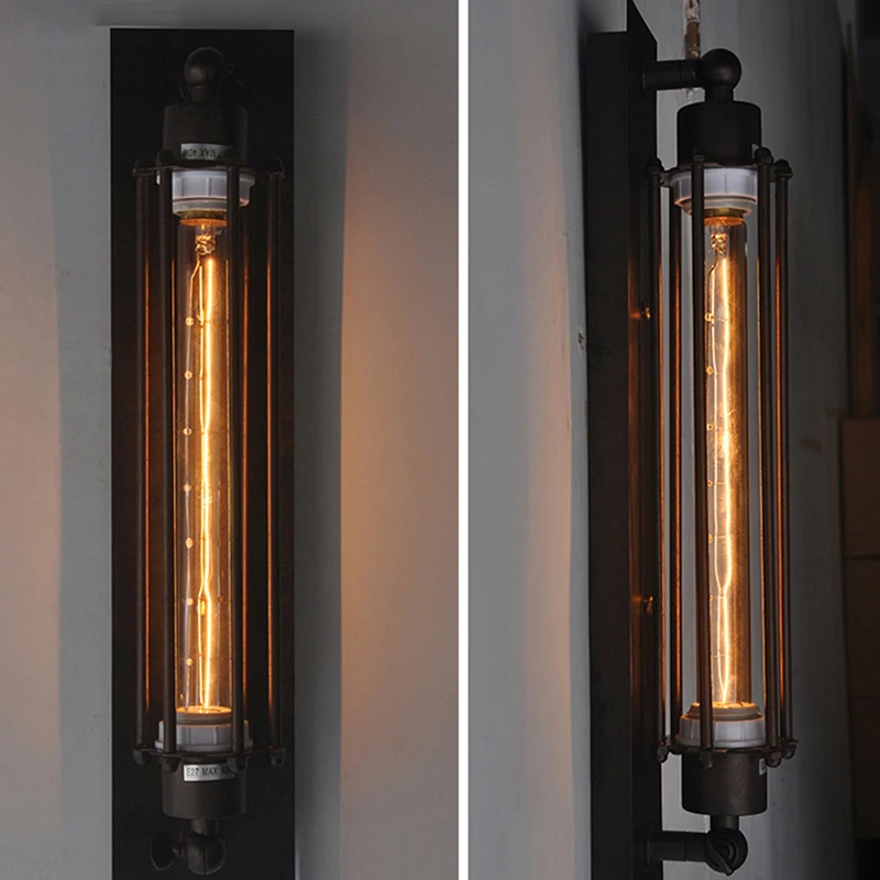 

Industrial Led Light Vintage Led Wall Light Iron Retro Loft Lamp Bedroom Aisle Restaurant Pub Bar Cafe Led Lamp Sconce