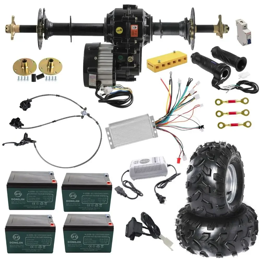 Tdpro 40 "Go Kart Kit Asse Posteriore Motore Differenziale Ruote Freno Go Cart Atv Trike Quad