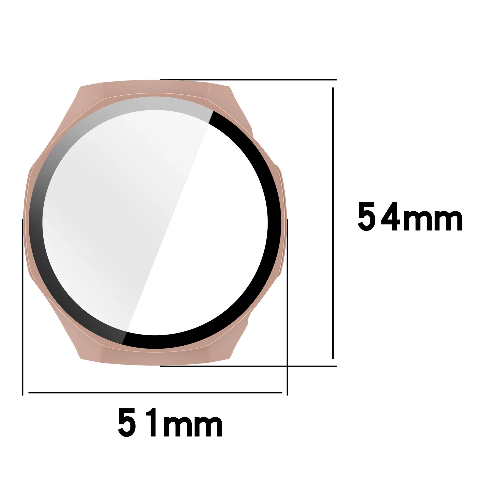 Enhanced Protective Watch Case with Screen Protector - Durable 2-in-1 Shell + Tempered Glass Film