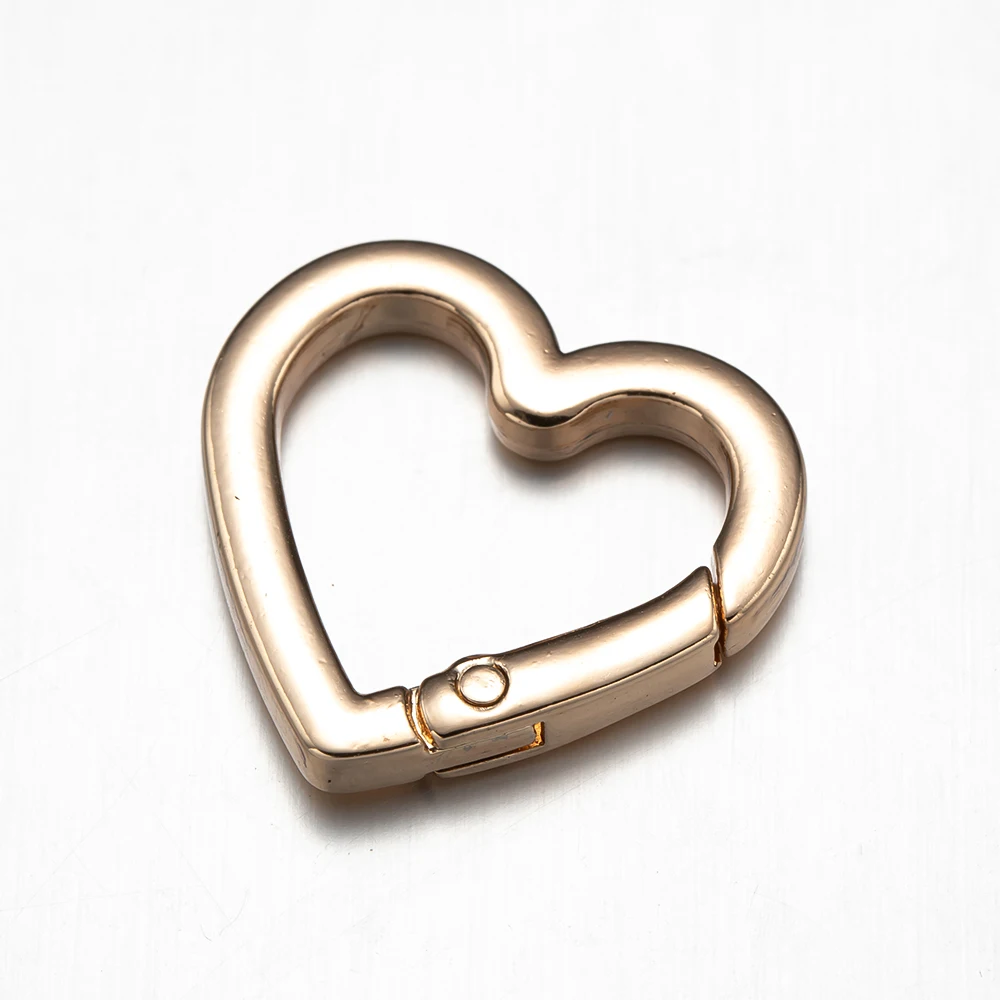 5 stücke Herz Snap Haken Clip Karabiner Stecker Verschluss Für DIY Schlüssel Halter Schlüsselbund Schmuck Machen Handtasche Handwerk Finden Zubehör – Detail 8