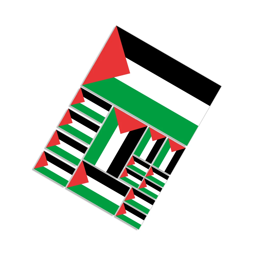 Palestinian Flag Vinyl Decals - Versatile Stickers for Cars, Windows, Motorcycles, Laptops, and More