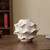 Creative Wave Shape Ceramic Vase Desk Decoration Flowers Arrangement Artificial Flower Decorative Vases Room Aesthetic Decor 5
