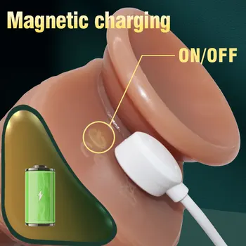 App Remote Control Telescopic Rotation Vibrating Realistic Dildos for Woman Heating Big Penis Female Masturbation Adult Sex Toys 5