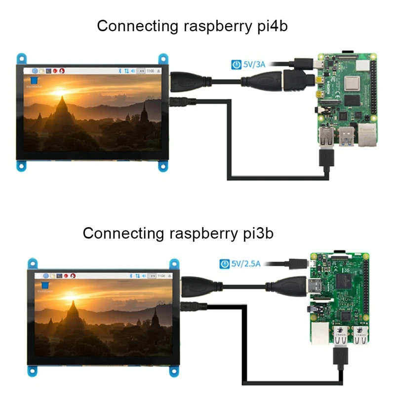 5 ġ   HDMI ȣȯ   3B +/4B ÷ LCD USB , 480x800 ġ ũ