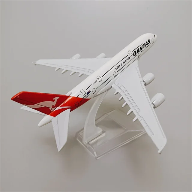 합금 금속 Qantas A380 비행기 모형: 정교한 에어버스 A380 복제품
