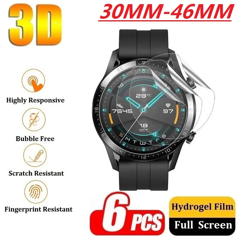 Smartwatch Smart Watch Screen Protector Film 42mm 40mm 39mm 38mm 37mm 36mm 35mm 34mm 33mm 44mm 30mm-46mm Smart Watch Accessories tempered glass for smart watch smartwatch screen protector film diameter 38mm 37mm 36mm 35mm 33mm 39mm 40mm 42mm 44mm 30mm 46mm