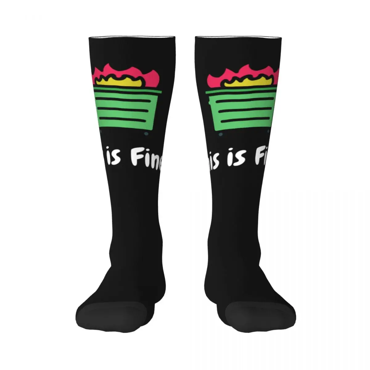 

Creative Casual This Is Fine Meme 18 Adult Stockings Good breathability Hyundai Compression Socks Nerd