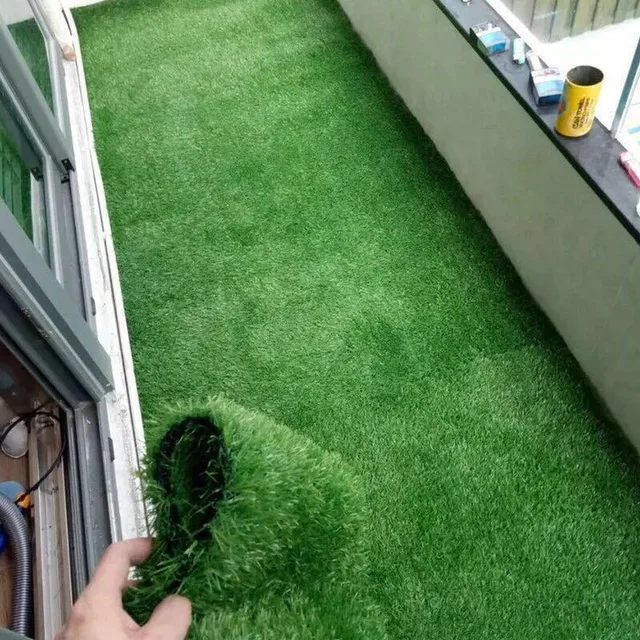 P82D Mesterséges Növényzet Táj Gyep Hamis Fű Beltéri Kültéri Golf Zöld Nedvességálló Penészálló Mosható Könnyű - Image 4