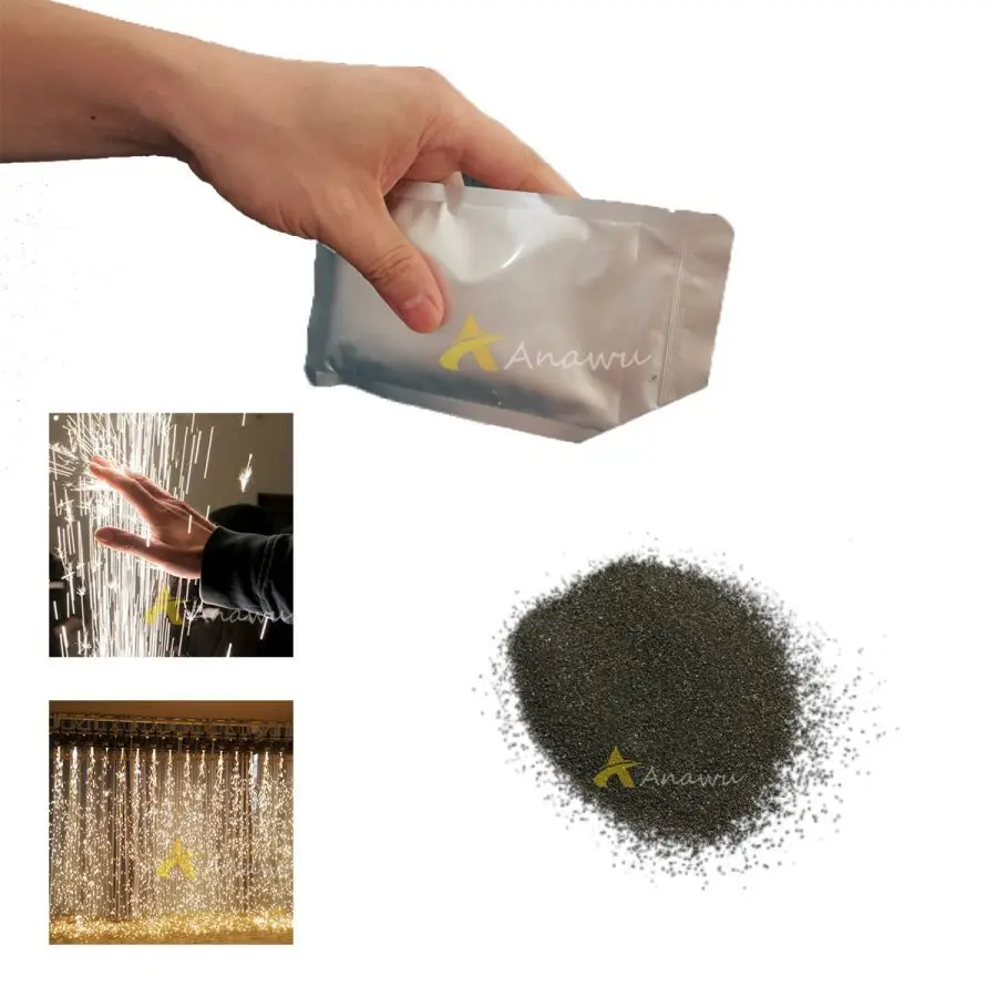Ti Powder for Stage Cold Spark Fountain Machine MSDS Certification Spark Powder for Indoor and outdoor Party 200g Wedding 1-200 Cold Spark Powder