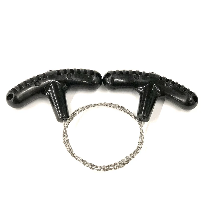 Stainless Steel Hand Pulled Wire Saw Rope Multipurpose Mini Pocket Saw Survival Equipment For Outdoor Camping Tree Cutting Tool