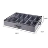 12 Grids Underbed Storage Box Shoes Dustproof Organiser Transparent Folding Storage Boxes Fabric Compartment Storage Shoe Box 6