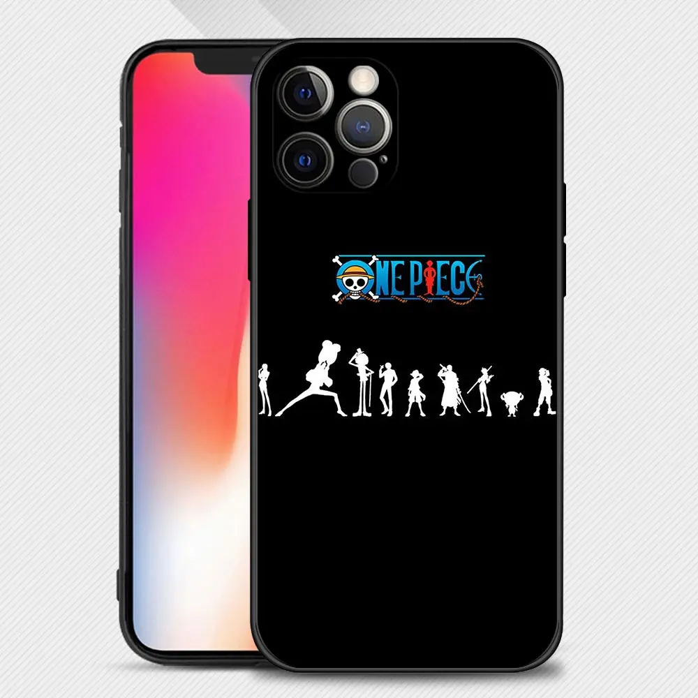 iphone 13 pro case leather Phone Case for iPhone 13 11 12 Pro Max XR X 8 7 Plus XS 13mini SE Cover Silicon Bumper One Piece Luffy Zoro Family iphone 13 pro phone case