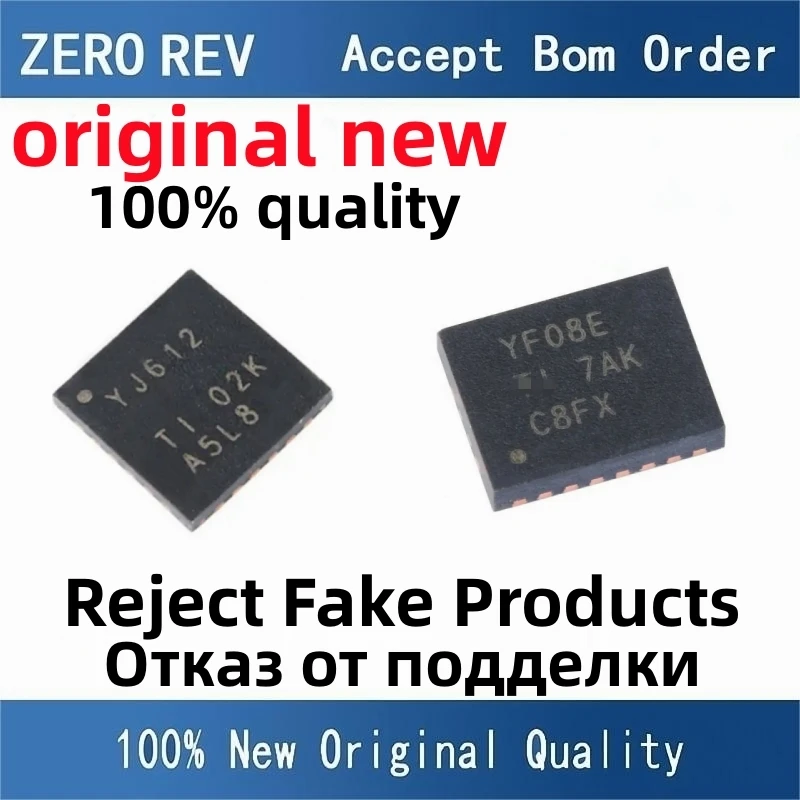

5Pcs 100% New TXS02612RTWR YJ612 WQFN24 TXS0108ERGYR YF08E VQFN20 Brand new original chips ic