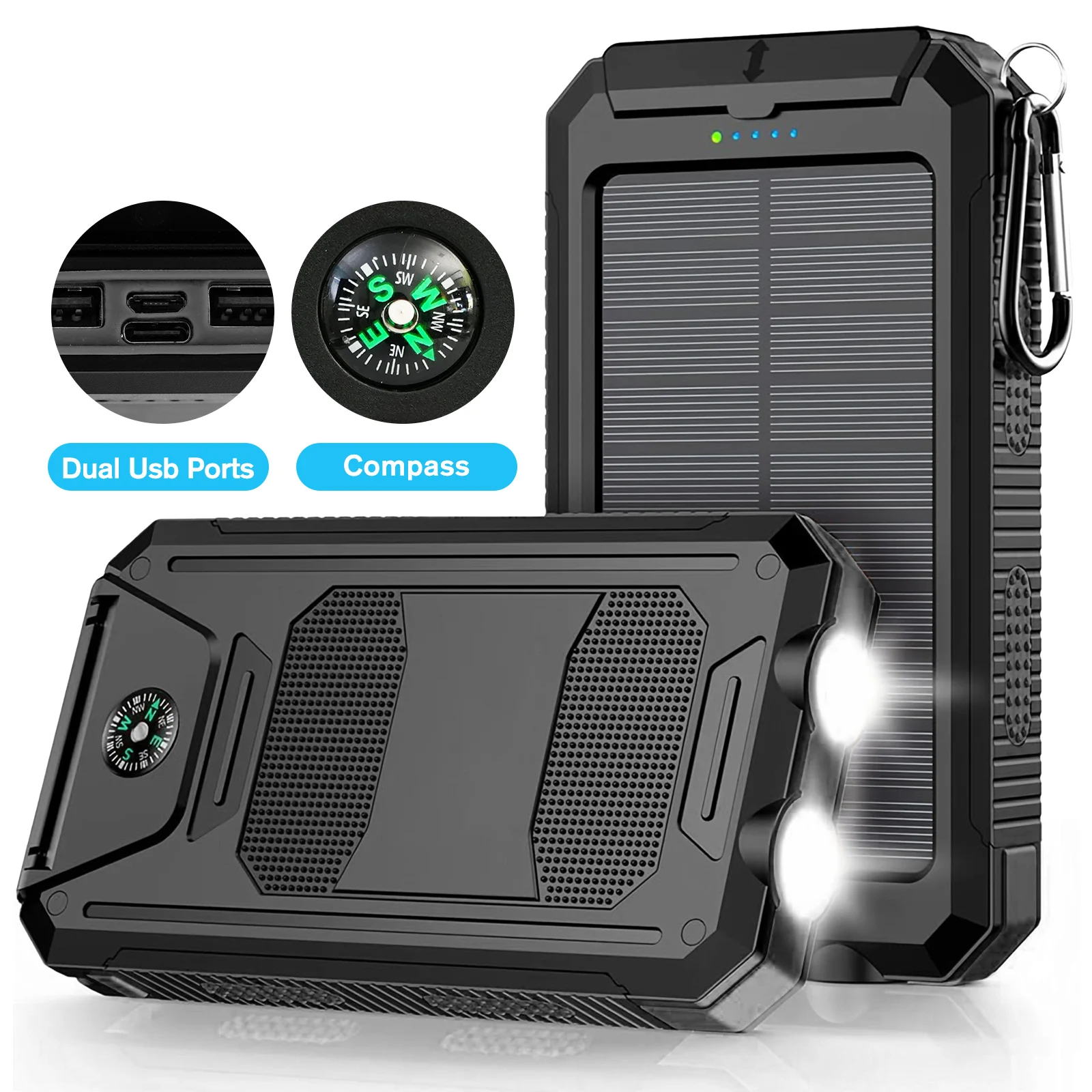 30000mAh Solar Power Bank